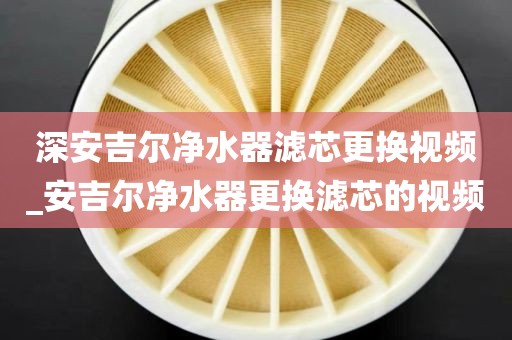 深安吉尔净水器滤芯更换视频_安吉尔净水器更换滤芯的视频