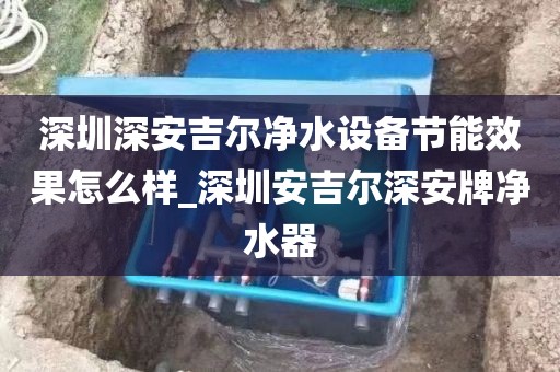 深圳深安吉尔净水设备节能效果怎么样_深圳安吉尔深安牌净水器