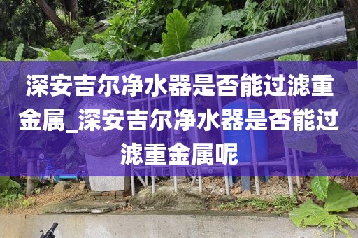 深安吉尔净水器是否能过滤重金属_深安吉尔净水器是否能过滤重金属呢