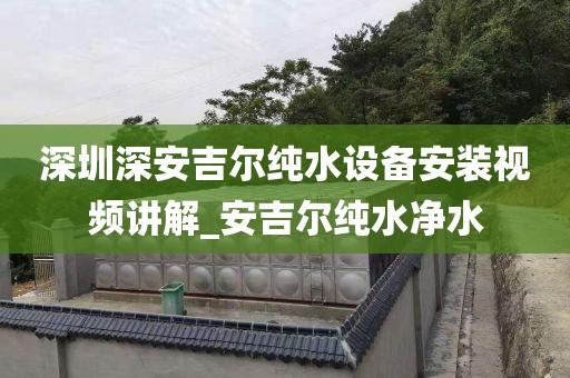 深圳深安吉尔纯水设备安装视频讲解_安吉尔纯水净水