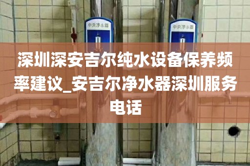 深圳深安吉尔纯水设备保养频率建议_安吉尔净水器深圳服务电话