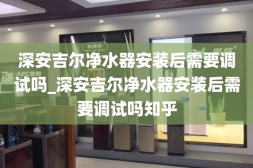 深安吉尔净水器安装后需要调试吗_深安吉尔净水器安装后需要调试吗知乎