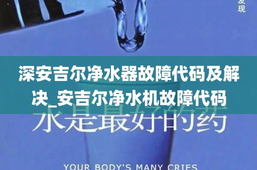 深安吉尔净水器故障代码及解决_安吉尔净水机故障代码