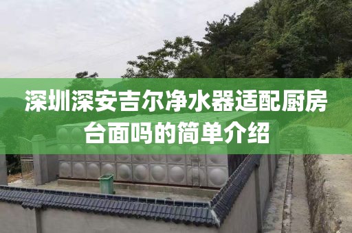 深圳深安吉尔净水器适配厨房台面吗的简单介绍