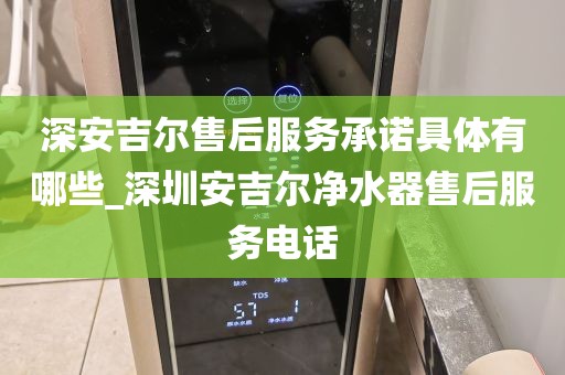 深安吉尔售后服务承诺具体有哪些_深圳安吉尔净水器售后服务电话