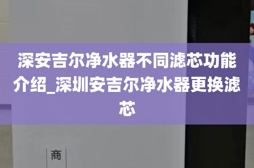深安吉尔净水器不同滤芯功能介绍_深圳安吉尔净水器更换滤芯