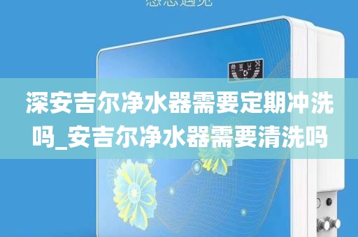 深安吉尔净水器需要定期冲洗吗_安吉尔净水器需要清洗吗