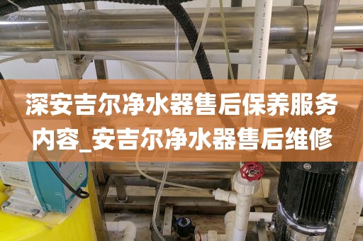 深安吉尔净水器售后保养服务内容_安吉尔净水器售后维修