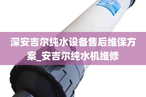 深安吉尔纯水设备售后维保方案_安吉尔纯水机维修